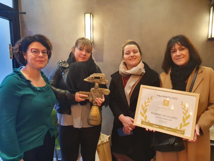 Trophée meilleur ehpad rapport qualité prix mbv les vallièrs